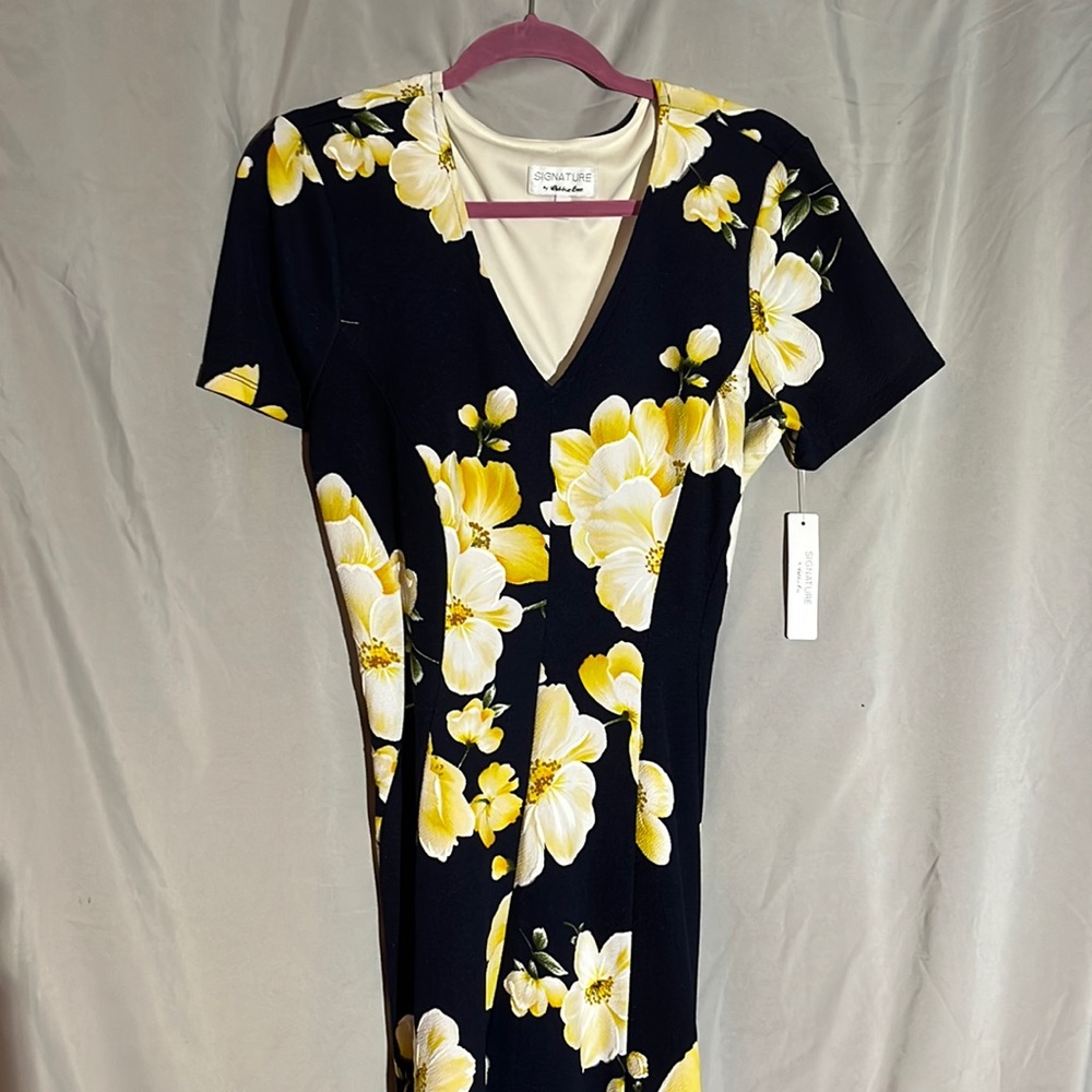 NWT Robbie bee V neck floral print skater dress